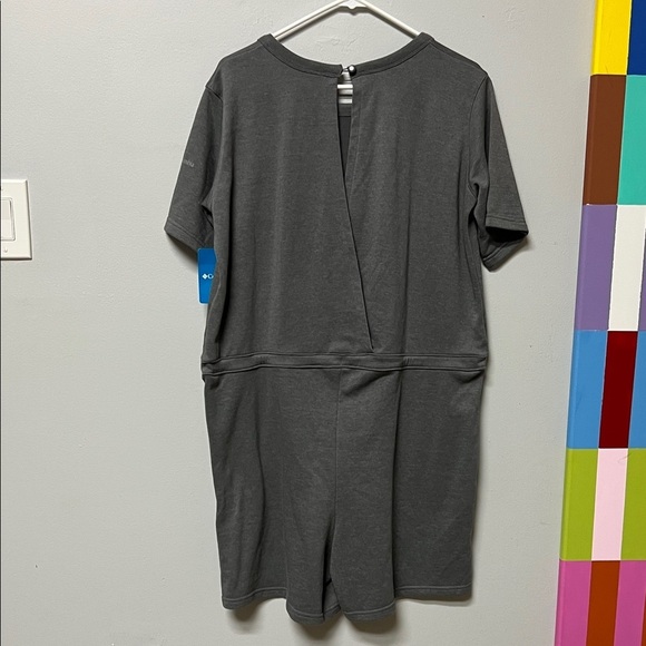 Columbia Women's Trek French Terry Romper, City Grey Heather, Large - Picture 6 of 10